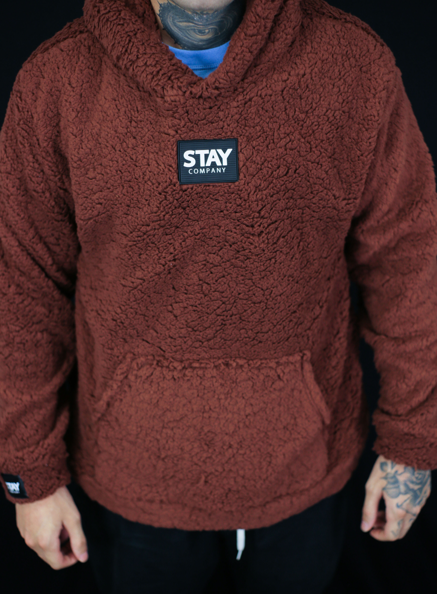 Stay Sheep Hoodies | Marrom - Casaco Stay Marrom